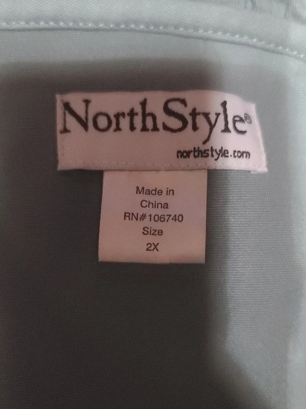 NorthStyle Dusty Blue Ruffle-Hem Utility Jacket - Picture 2 of 2